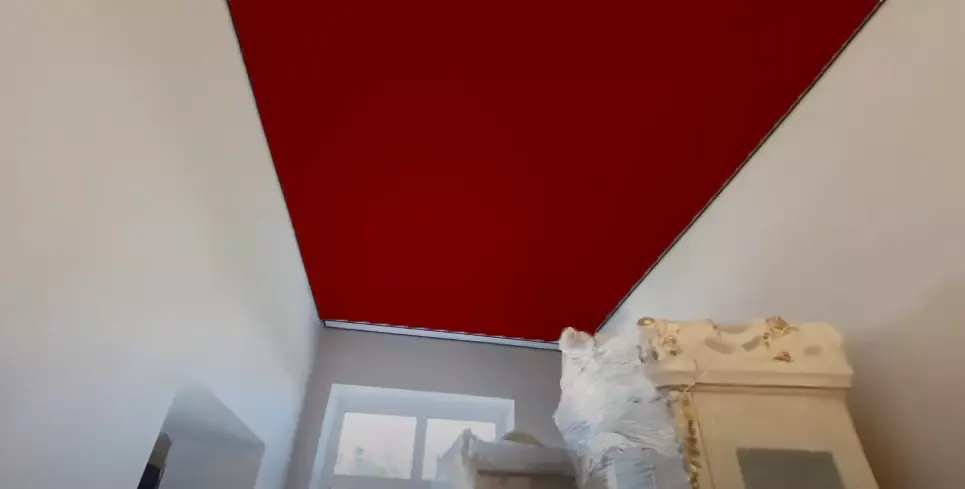 Красный натяжной потолок — Курск, Сумская, 3, фото 3